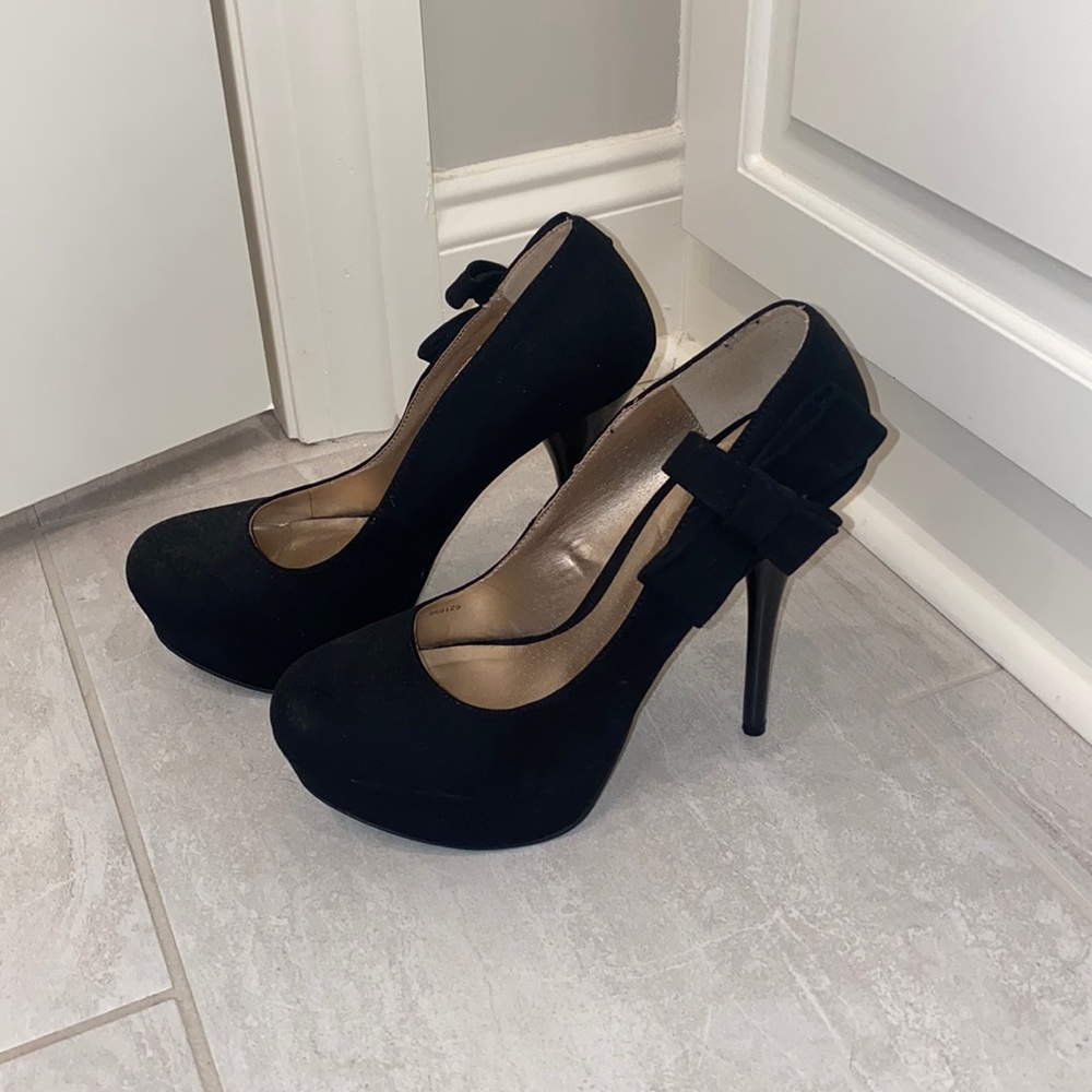 Black high heels